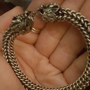 Miao Dragon Chinese Silver Handmade Bracelet